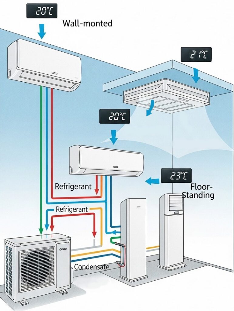 схема мульти-сплит системы