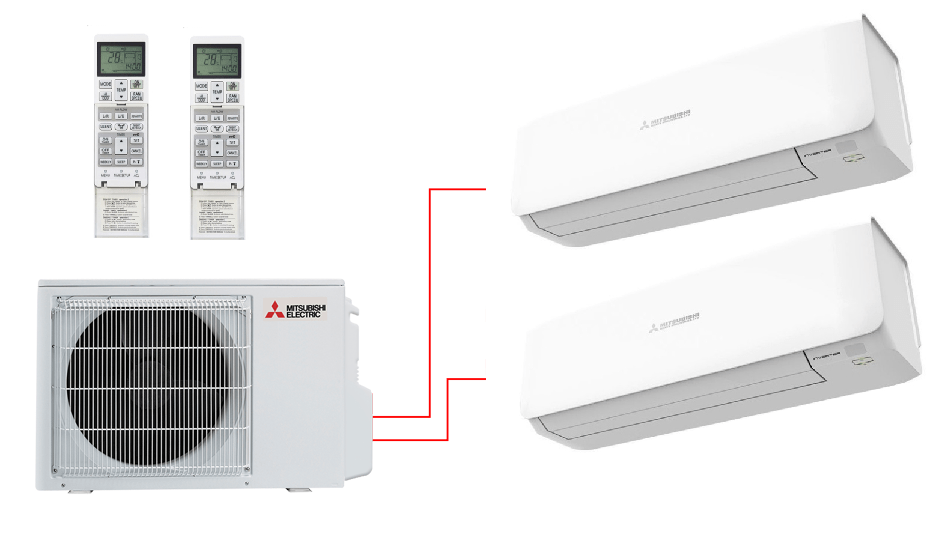 Схема работы мульти-сплит системы